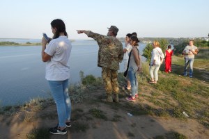 Смотровая площадка на месте бывшей усадьбы Фадеевых, Ржищев
